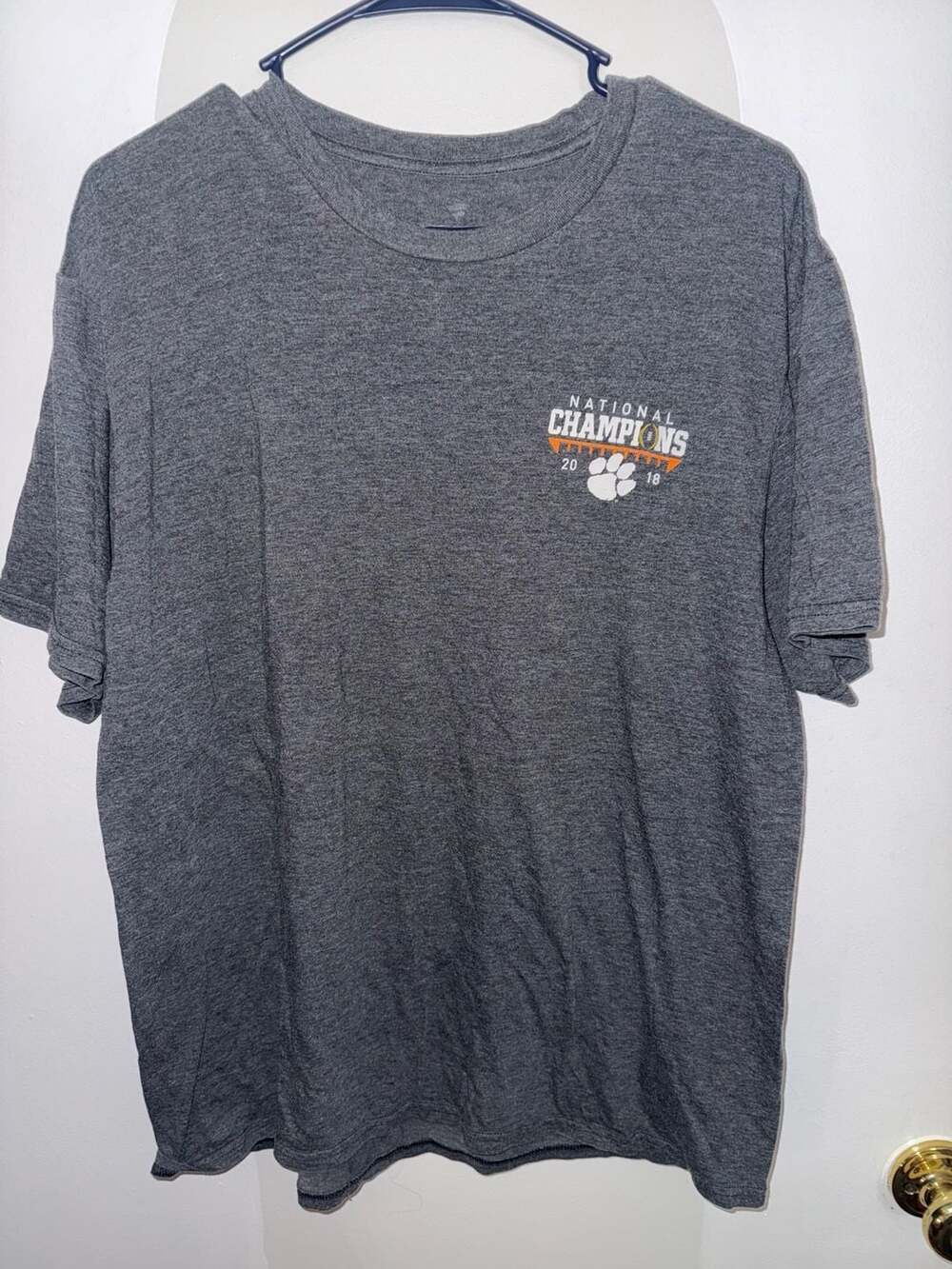 Clemson Tigers 2018 National Football Champions Schedule T-Shirt